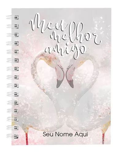 Caderno Personalizado Flamingos Amigo Fls X Mercadolivre