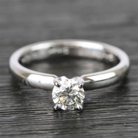 Classic Solitaire Half Carat Round Diamond Engagement Ring