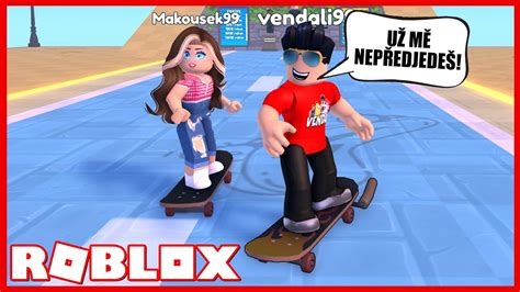 TENTOKRÁT MĚ MAKKY NEPŘEDJEDE Roblox Skateboard Obby w Makousek