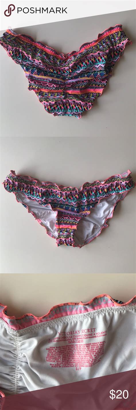 Victorias Secret Ruffle Cheeky Bikini Bottom Cheeky Bikini Bottoms