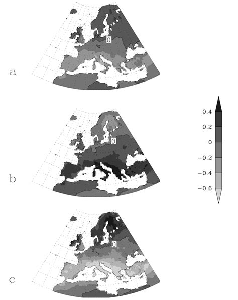 Cloud Cover Anomaly Fields Oktas For Winter Months Djfm Of The