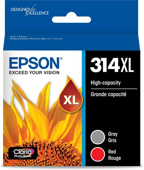 Epson T Xl Claria Photo Hd Ink Multi Pack Gray Red Amazon Ca