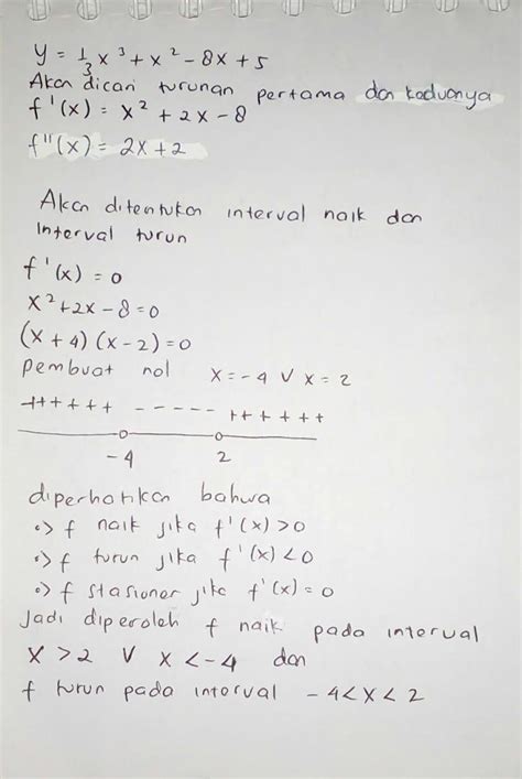 Contoh Soal Fungsi Naik Dan Fungsi Turun Matematika Lembar Edu