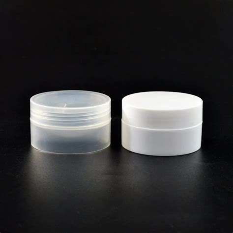 Skin Care Cosmetic Containers 3g 5g 10g 30g 50g 100g White Clear Round