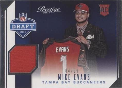 2014 Panini Prestige Rookie Draft Jerseys 5 Mike Evans 99 MEM RC