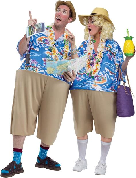 Fun World Tacky Tourist Unisexe Pour Adultes Multicolore Standard