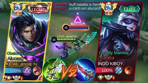 Global Alucard Vs Buffed Natalia Meta King Of Lifesteal Vs Meta