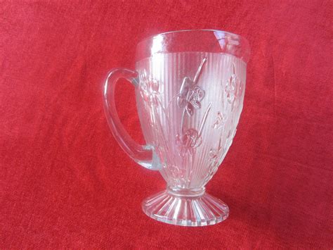 Vintage 1930 S Jeanette Glass Company Lear Iris And