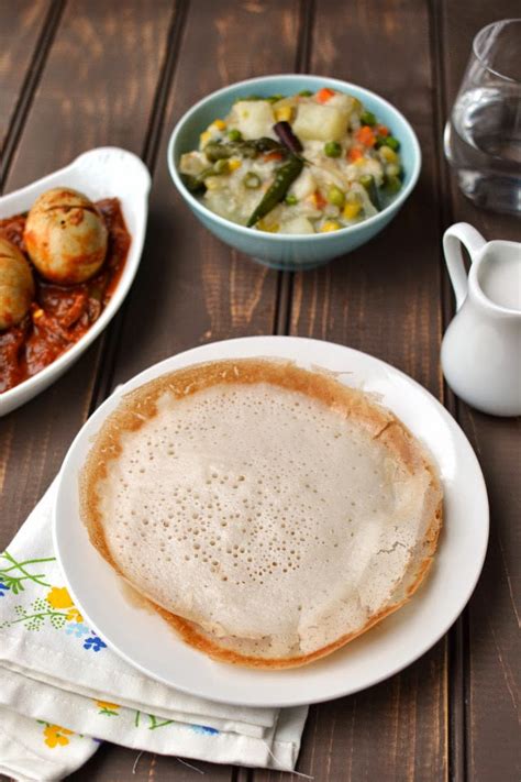 Kerala Appam With Vegetable Stew Recipe Cookshideout