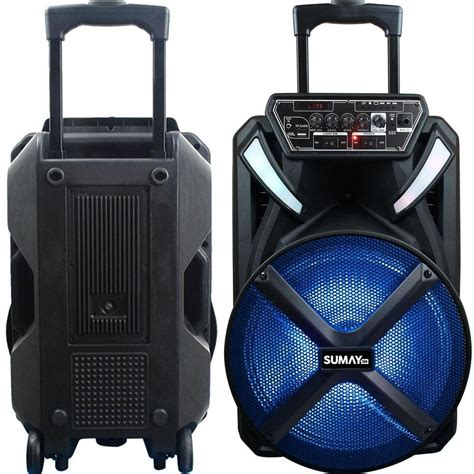 Caixa Som Amplificada Sumay Sm Cap18t Thunder X 1000w Rms Casas Bahia