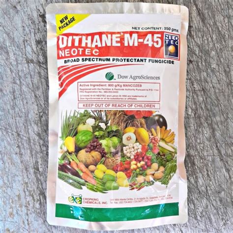 DITHANE M 45 NEOTEC 250 GRAMS MANCOZEB FUNGICIDE ORIGINAL PACKAGING