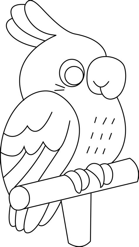 Coloriage Coloriages Animaux Perruche Doigts