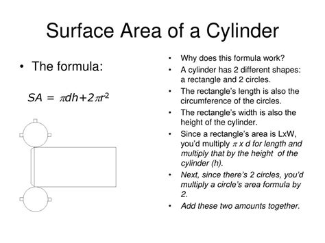 Ppt Surface Area Of Cylinders Notes Powerpoint Presentation Free