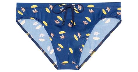 Hom Marcello Swim Mini Briefs In Blue For Men Lyst