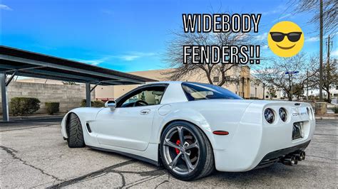 My C Corvette Gets Widebody Fenders Youtube