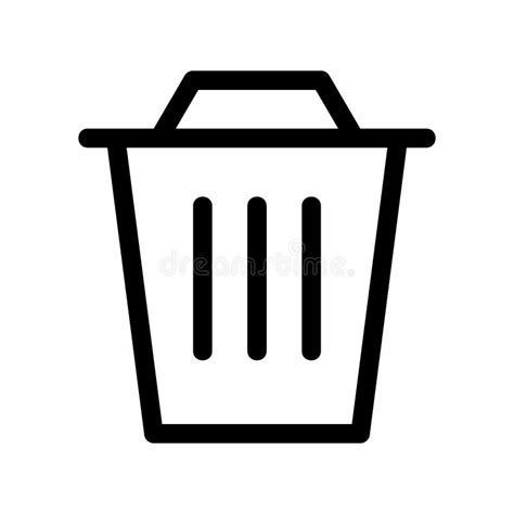 Icono De Basura O Logotipo Símbolo Aislado Símbolo Vector Ilustración