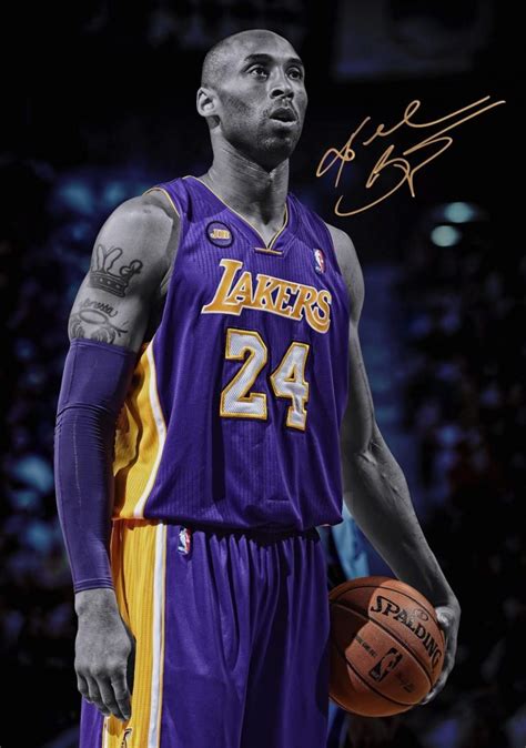 KOBE BRYANT Lakers Autograph Poster Print - prints4u