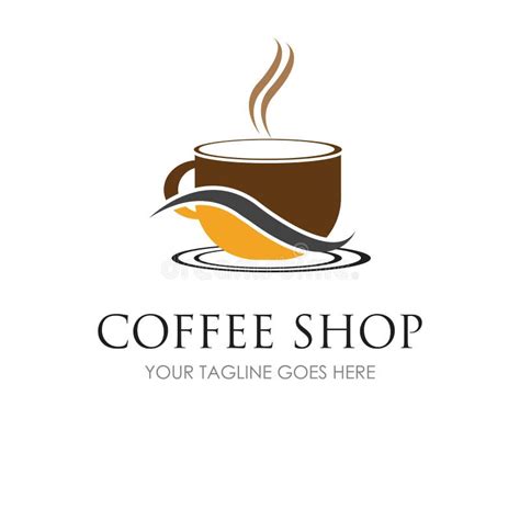 Coffee Shop Logo Icon Template Design Vector Illustration Stock Vector