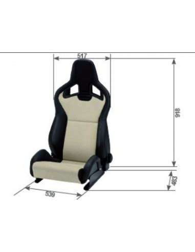 Asiento Recaro Cross Sportster CS Piel Vienna Negro Con Airbag Con