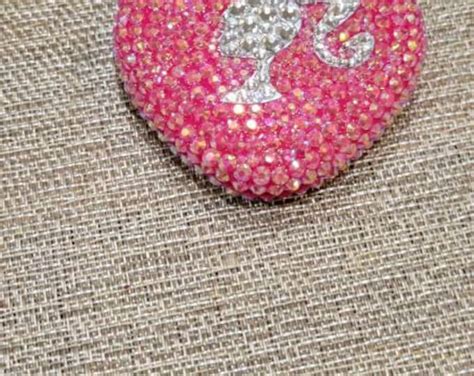 Bedazzled Barbie Inspired Heart Shaped Hand Mirror Etsy