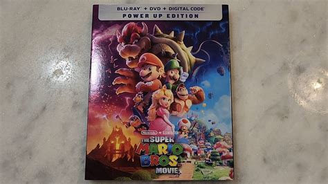 The Super Mario Bros Movie2023 Power Up Edition Blu Ray Dvd