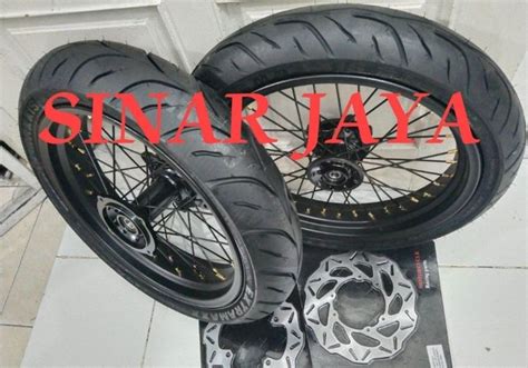 Velg Supermoto Crf Klx Dtracker Wr Full Set Plus Ban Paket