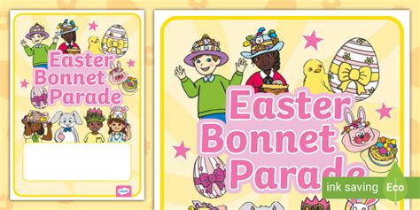 Easter Bonnet Parade Poster Teacher Made Twinkl