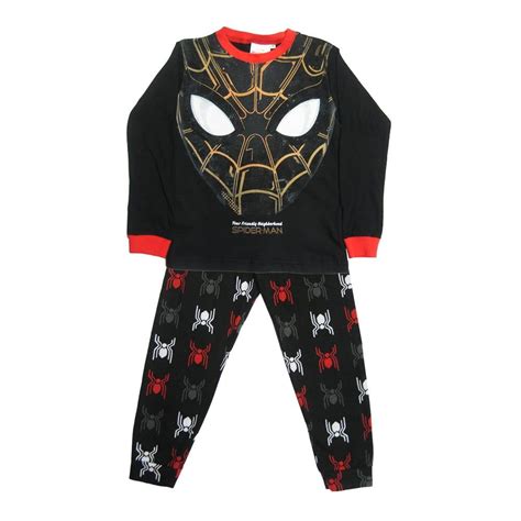 Pijama Marvel Talla Manga Larga Estampado Spiderman Negro Walmart