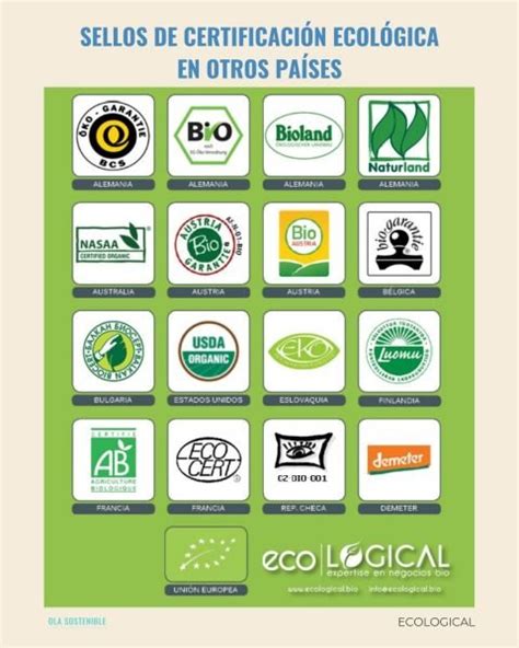 Certificados En Productos Ecol Gicos Olasostenible