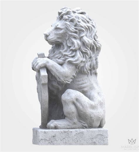 Lion Statue Outdoor - Customised Marble Lion l Marblising