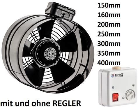 Axial Rohrventilator Mm Zuluft Abluft Rohrl Fter L Fter