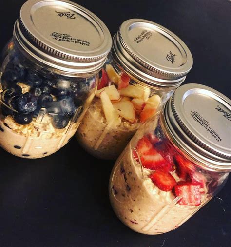 Overnight Oats 1 2 Cup Oats 1 2 Cup Almond Milk 1 Tbsp Peanut Butter 1 Tsp Cinnamon 1 Tbsp