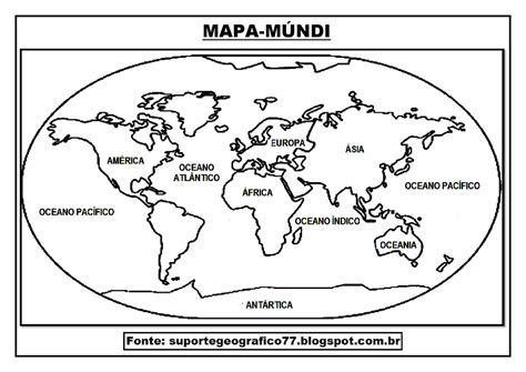 Mapa Dos Continentes Para Colorir Coloring City