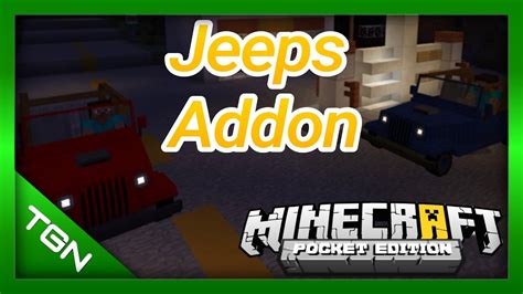 Jeeps Addon Realistas Minecraft Pe 1 0 0 Youtube