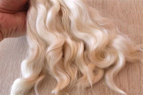 Doll Hair White Washed Doll Hair Mohair Mohair Doll Etsy