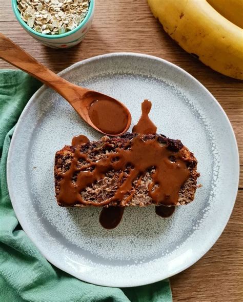 Banana Bread Vegan Au Son D’avoine Purée De Noisette Et Chocolat Noir Comptoir Du Praliné