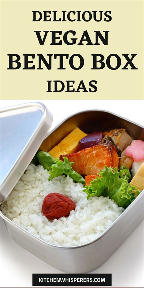 Easy healthy vegan bento box ideas – Artofit