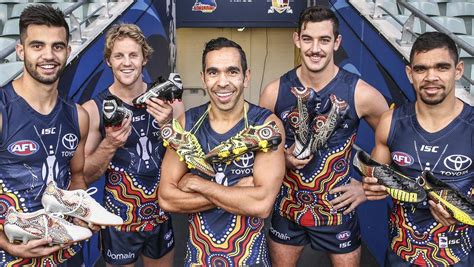 Adelaide Crows players to wear specially designed boots — as well as guernseys — for AFL ...