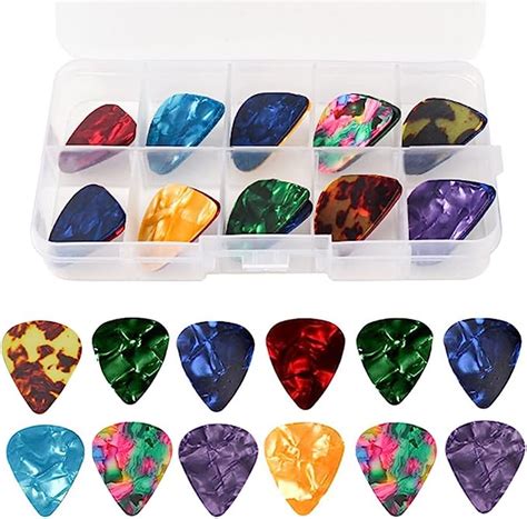 20er Guitar Picks Set 0 46 0 71 0 96 1 2mm Celluloid Gitarren Plektren