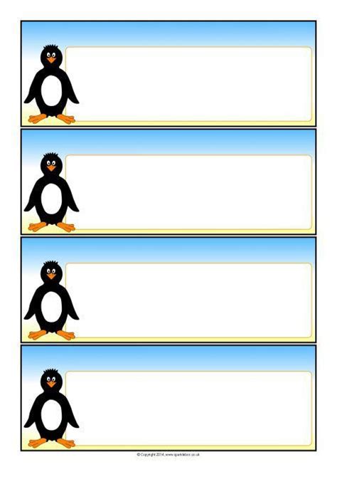 Penguin Themed Editable Communication Slips SB10633 SparkleBox