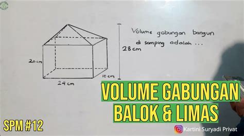 Contoh Soal Luas Permukaan Bangun Ruang Gabungan Kubus Dan Balok Cara