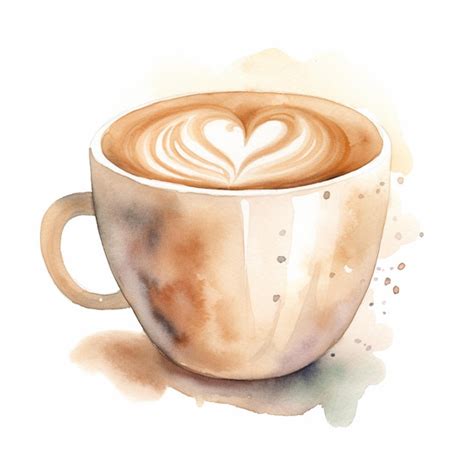 Premium Ai Image There Is A Cup Of Coffee With A Heart In It