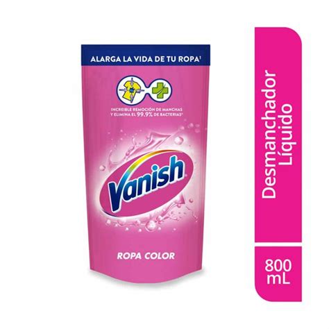 Desmanchador Gel Multiusos Vanish Ropa Color Doypack X 800ml La Vaquita