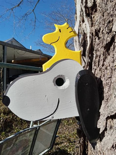 Snoopy & Woodstock Birdhouse/ Personalized Options Available - Etsy