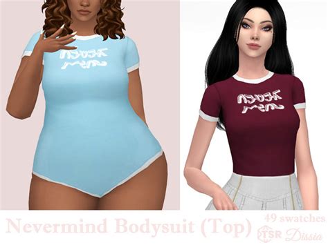 The Sims Resource Nevermind Bodysuit Top