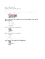 Mgmt Hw Ch Docx Intro To Management Individual Preparation For