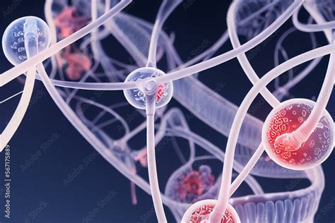 Medical science concept and Stem cell therapy or DNA genetic treatment for painful joints and ...