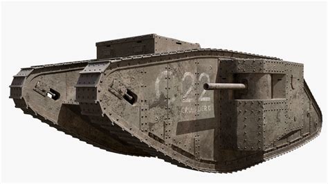 Ww1 Mark I Tank Cgtrader