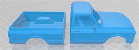 3d File Chevrolet C10 Cheyenne Pickup 1971 Printable Body Car 🚙 ・3d Printing Design To Download