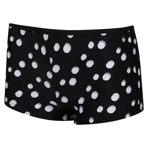 Regatta Aceana Bikini Shorts Black White Polka Print Wow Camping